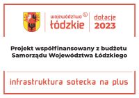 Tablica informująca o współfinansowaniu projektu