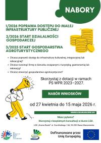 Nabór wniosków w LGD Kraina Rawki